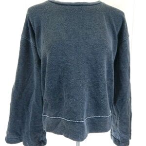 American Eagle Tie Sleeve Blouson Sweatshirt